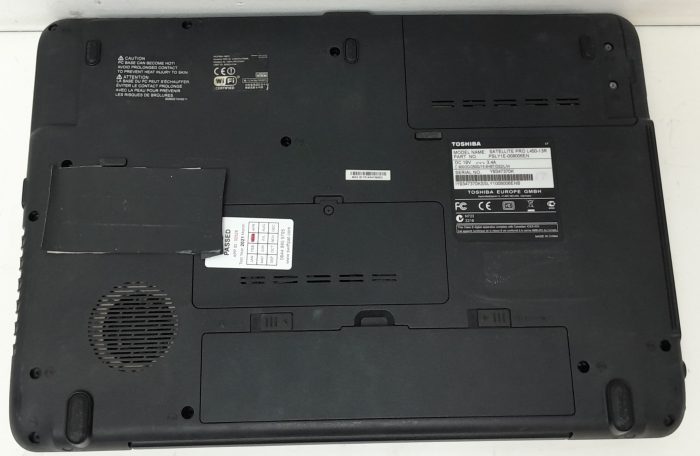 NC Toshiba Satellite Pro L450-13R - Celeron 900 2.2GHz - 2GB Ram - 15.6" - 250GB HDD - Windows 10 Home - Image 4