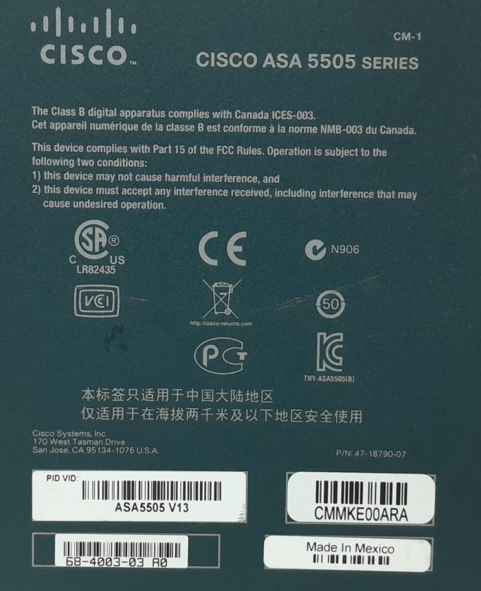 Cisco ASA 5505 Series Adaptive Security Appliance - Image 3