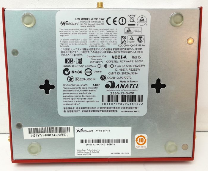 WatchGuard FS1E5W XTM 2 Series Firewall - Image 3