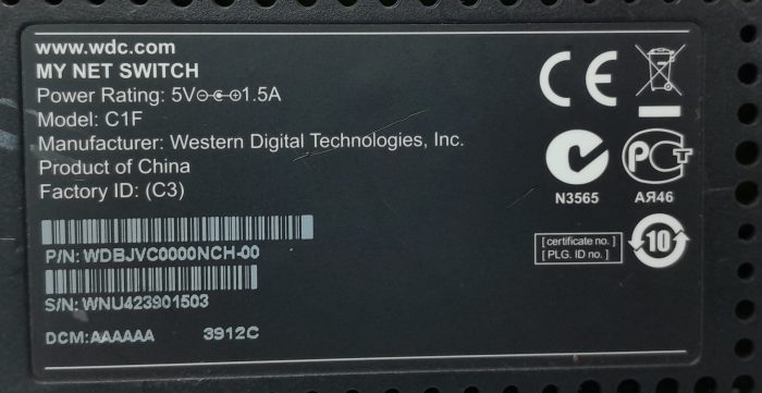 WD My Net C1F 8-Port Desktop Switch - Image 3
