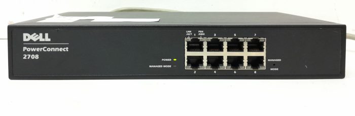Dell PowerConnect 2708 8-Port Desktop Gigabit Ethernet Switch - Image 2