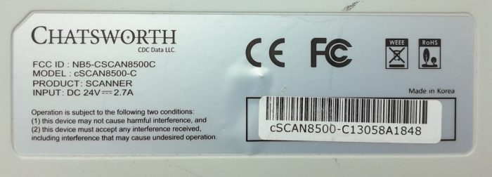 Chatsworth cSCAN8500-C Printer - Image 3
