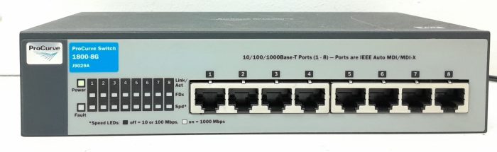 HP ProCurve 1800-8G J9029A 8 Port Gigabit Network Switch - Image 2