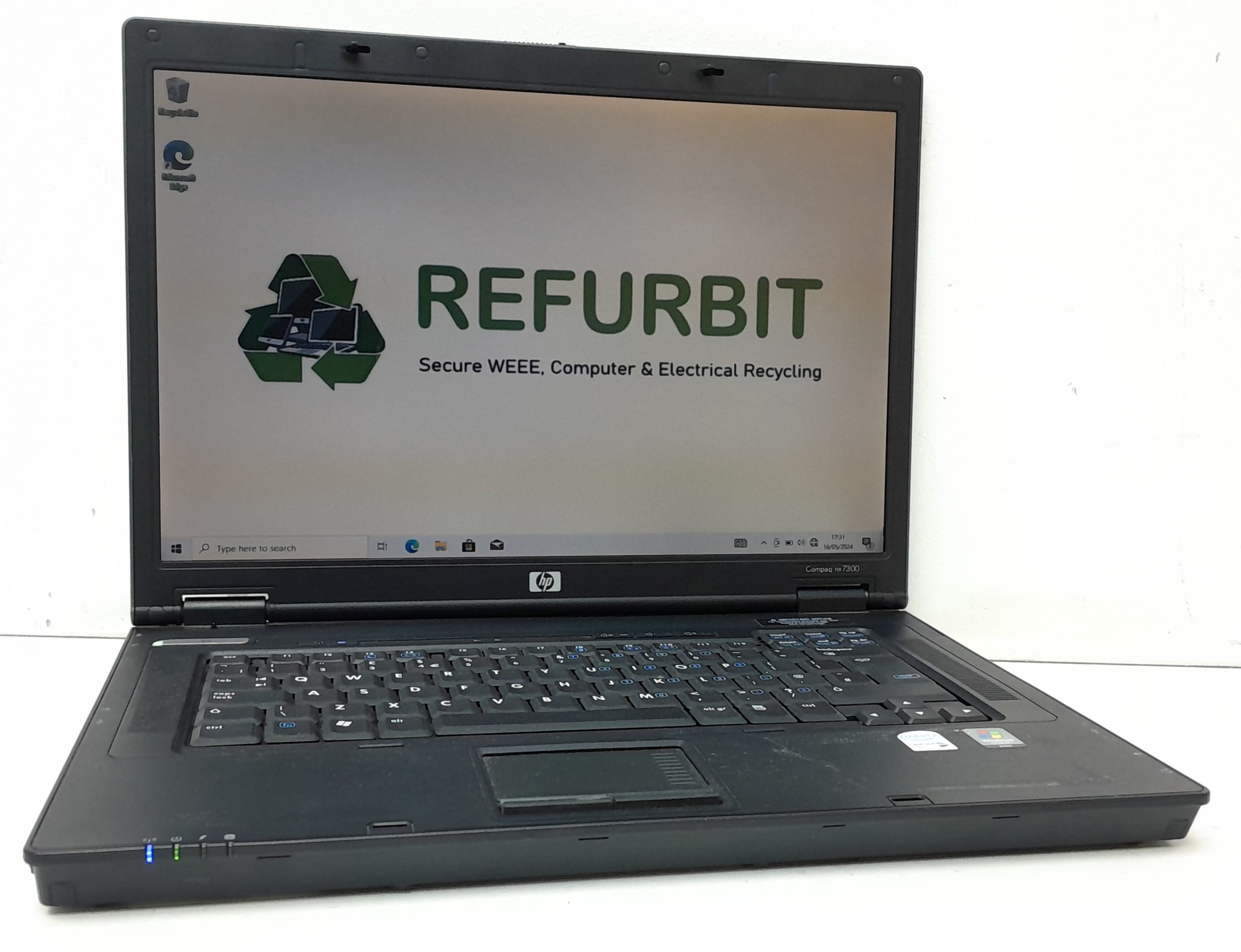 20240516_173134_edit_1709252192090744 HP Compaq nx7300 - Intel Core 2 Duo T5500 1.66GHz - 2GB Ram - 14" - 500GB HDD - Windows 10 Pro - Image 1