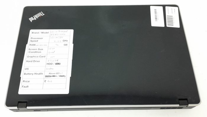 Lenovo ThinkPad 0301-GVG - i3-M380 2.53GHz - 2GB RAM - 15.6" - 320GB HDD - Windows 10 Pro - Image 3