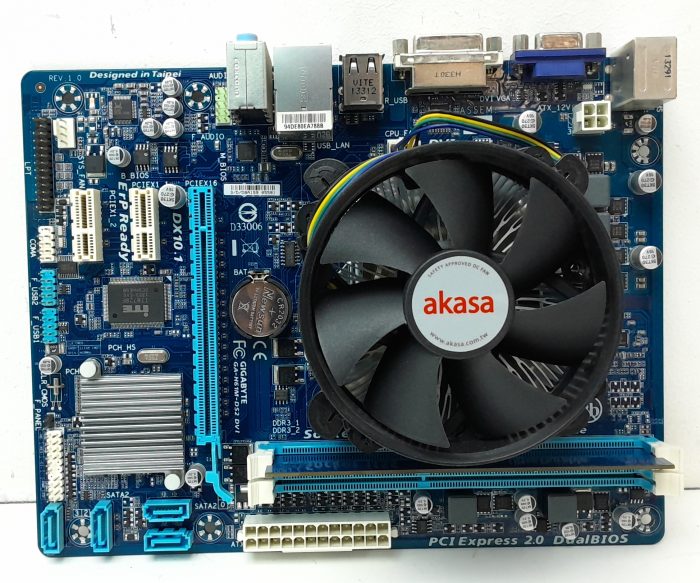 Gigabyte GA-H61M-DS2 - i3-3240  3.4GHz - DDR3 - 4GB Ram - Motherboard With Heat Sink - Image 2