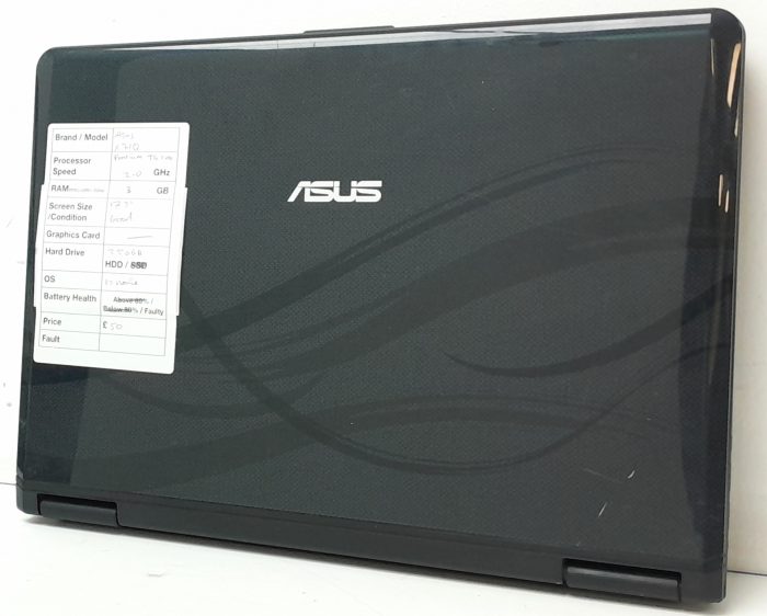Asus X71Q - Pentium T4200 2.0GHz - 3GB Ram - 17.3" - 250GB HDD - Windows 10 Pro - Image 3