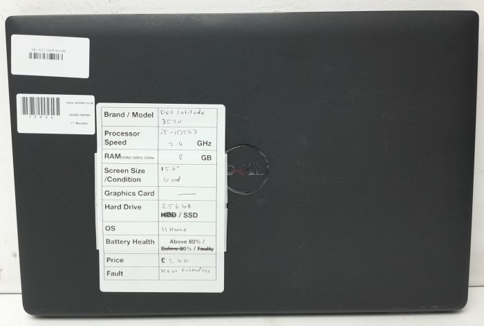 Dell Latitude 3520 - i5-1135G7 2.4GHz - 8GB Ram - 15.6" - 256GB SSD - Windows 11 Home - Image 3