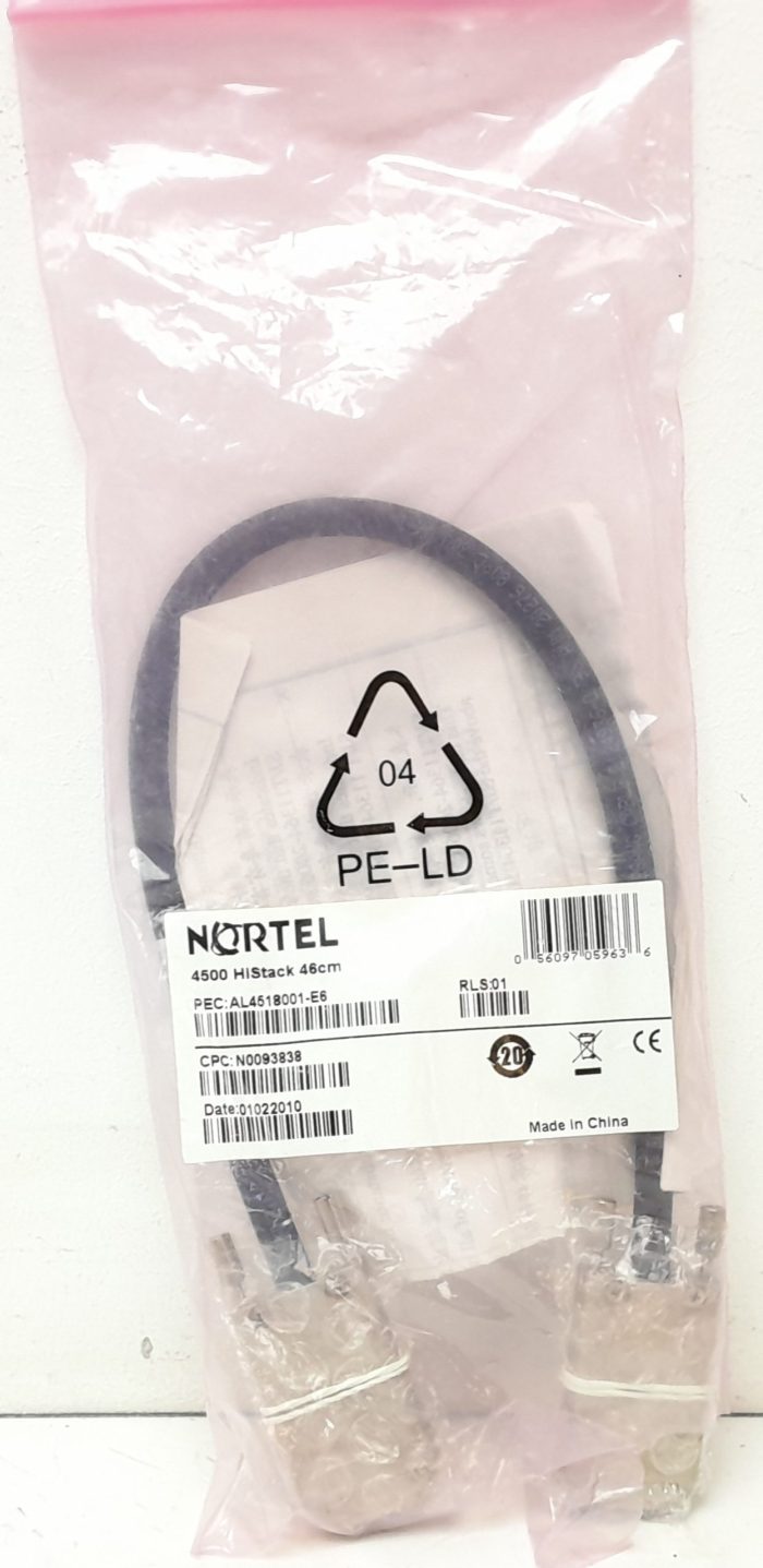 Nortel AL4518001-E6 4500 HiStack 46cm Cable - Image 2