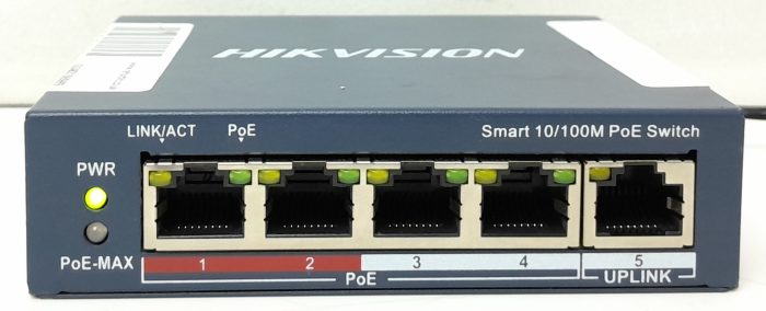 Hikvision DS-3E1105P-EI 5-Port Smart 10/100M PoE Desktop Switch - Image 2