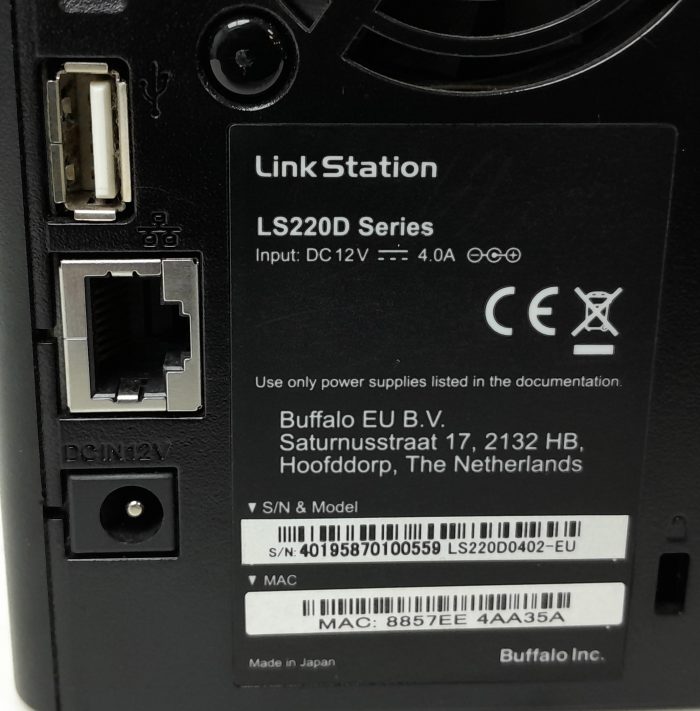 Buffalo Linkstation LS220D Series Hard Drive NAS Storage System - Image 3