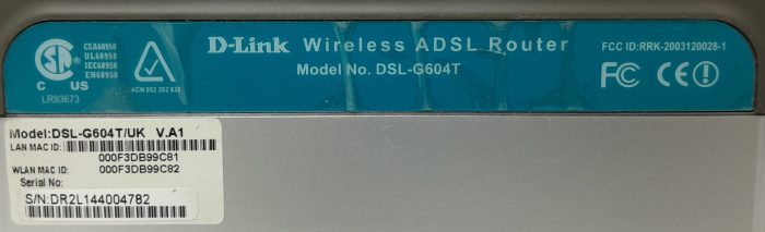 D-Link DSL-G604T Wireless ADSL Router - Image 3