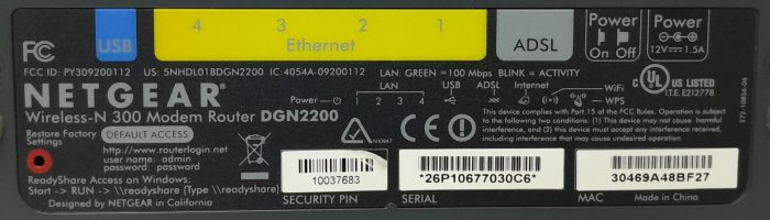 Netgear DGN2200 Wireless-N300 ADSL Modem Router - Image 4