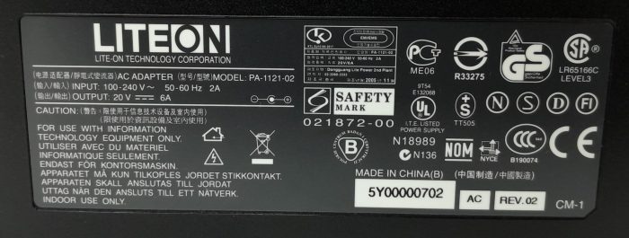 Lite-On PA-1121-02 AC Adapter - Image 3