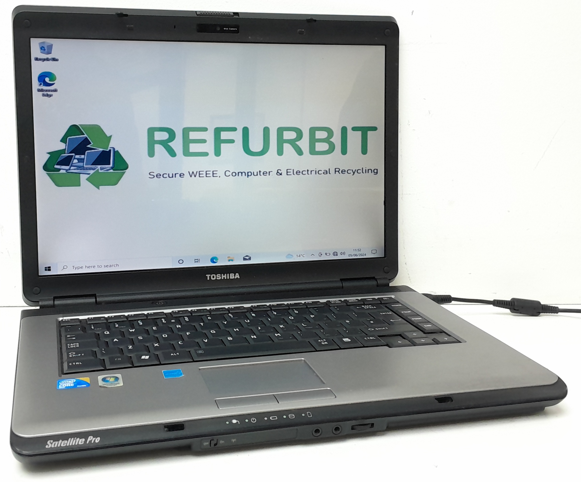 20240605_105235 Toshiba Satellite Pro L300-292 - Core 2 Duo T5870 2.0GHz - 2GB RAM - 15.4" - 160GB HDD - Windows 10 Home - Image 1