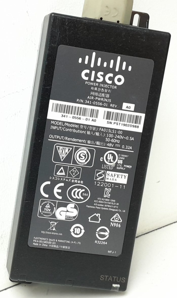Cisco AIR-PWRINJ5 Power Over Ethernet (PoE) Injector - Image 2