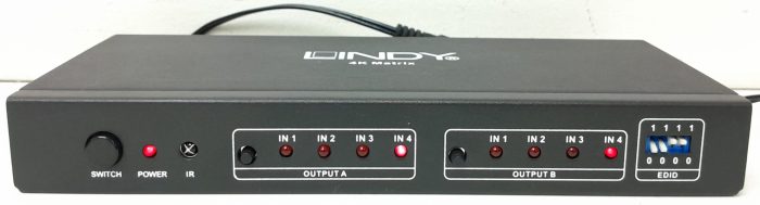 Lindy 38049 4x2 4K HDMI Matrix Remote Control - Image 2