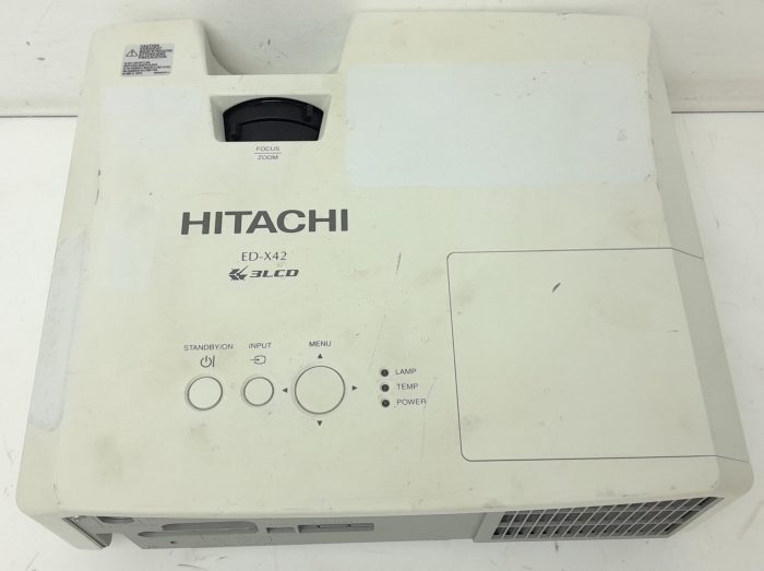 Hitachi ED-X42 VGA LCD Projector With 1517 Lamp Hours Used - Image 4