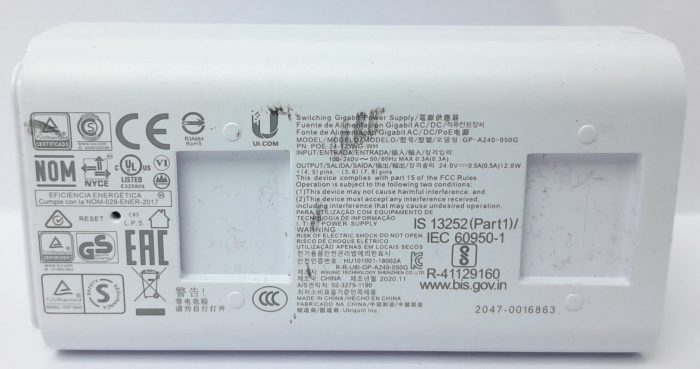 Ubiquiti GP-A240-050G POE Switching Mode Power Supply - Image 3