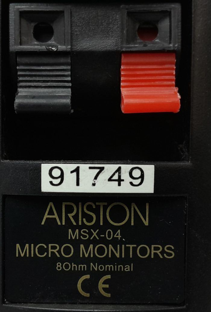 Ariston Acoustics MSX-04 Micro Monitors Desktop Side Speakers Only - Image 3