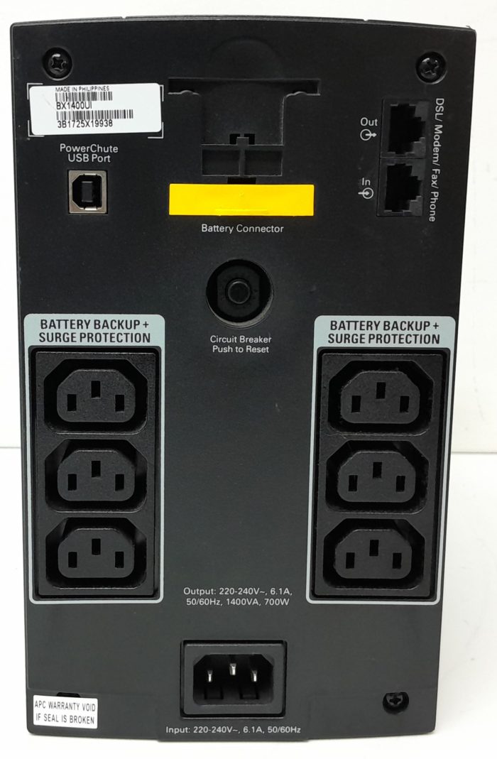 APC Back-UPS 1400 BX1400UI Uninterruptible Power Supply (UPS) - Image 4