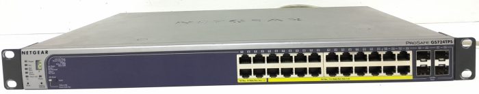 Netgear Prosafe GS724TPS 24 Port Gigabit Stackable Smart Switch with 24 PoE Ports - Image 2