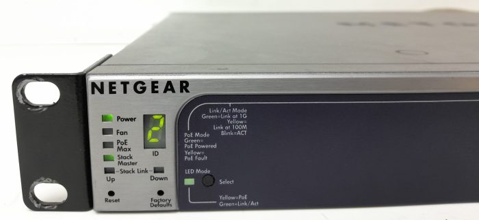 Netgear Prosafe GS724TPS 24 Port Gigabit Stackable Smart Switch with 24 PoE Ports - Image 6