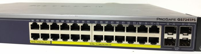 Netgear Prosafe GS724TPS 24 Port Gigabit Stackable Smart Switch with 24 PoE Ports - Image 5