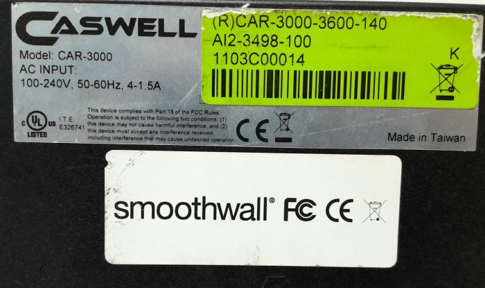 Caswell SmoothWall CAR-3000 UTM Gateway - Image 3