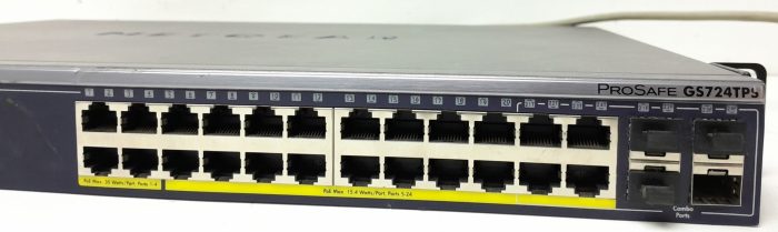 Netgear Prosafe Smart Switch with 24 PoE Ports GS724TPS 24 Port Gigabit Stackable - Image 5