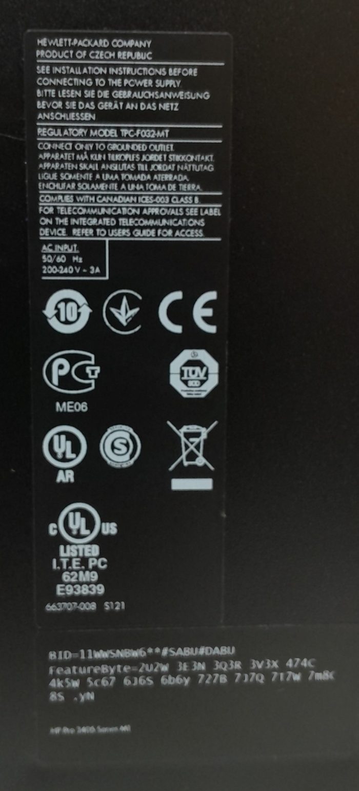 HP Pro 3405 Series MT - Tower - AMD E2 2.40Ghz - 4GB RAM - 500GB HDD - Tower - Image 4