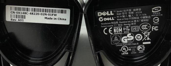Dell AX210 Desktop Speakers - Image 3
