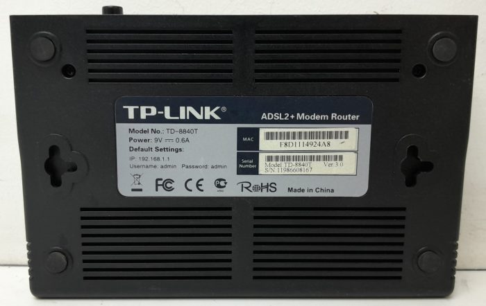 TP-Link TD-8840T ADSL2+ Modem Router - Image 3