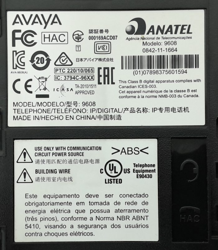 Avaya 9608 IP Desk Phone - Image 3