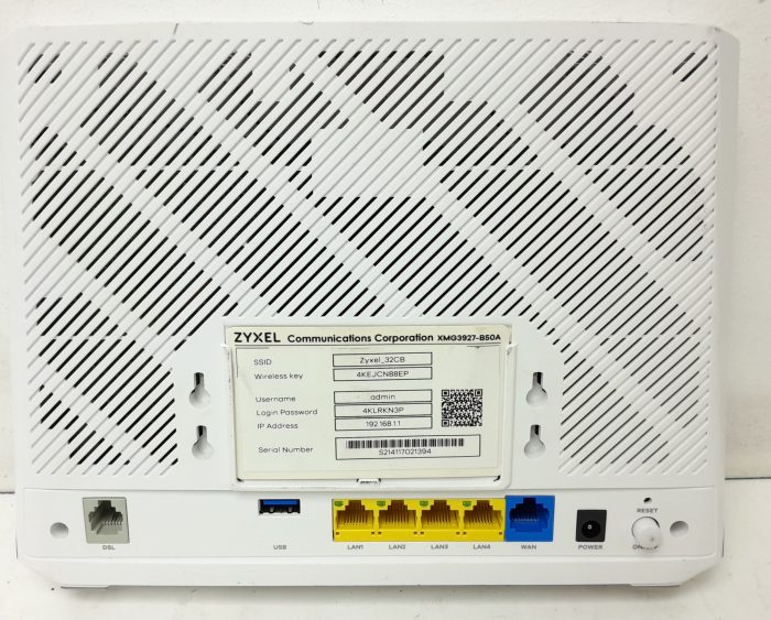 Zyxel XMG3927-B50A XDSL Modem Router - Image 3