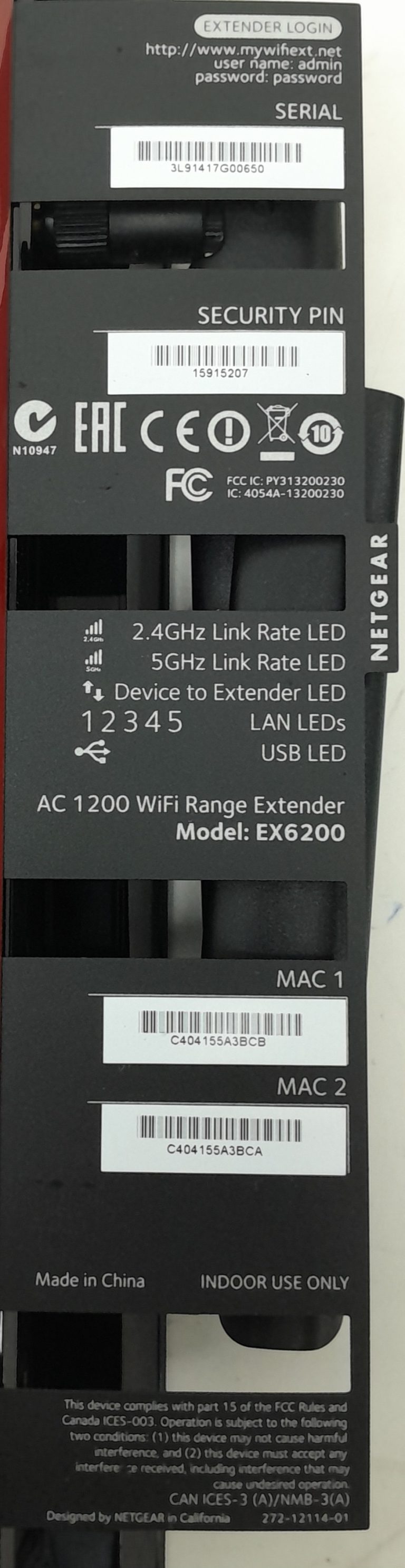 Netgear EX6200 AC 1200 WiFi Range Extender - Image 3