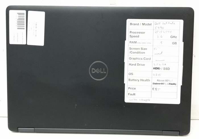 Dell Latitude 5490 - i5-8250U 1.6GHz - 8GB Ram - 14" - 256GB SSD - Windows 11 Pro - Image 4