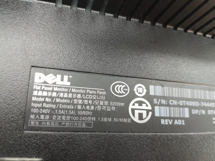 Dell 2009Wt 20" DVI VGA  Monitor - Image 5