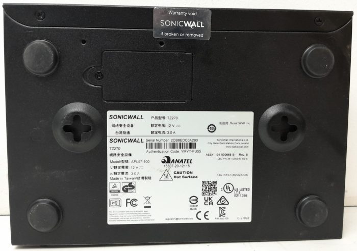SonicWall TZ270 APL57-100 Firewall Network Security Appliance - Image 4