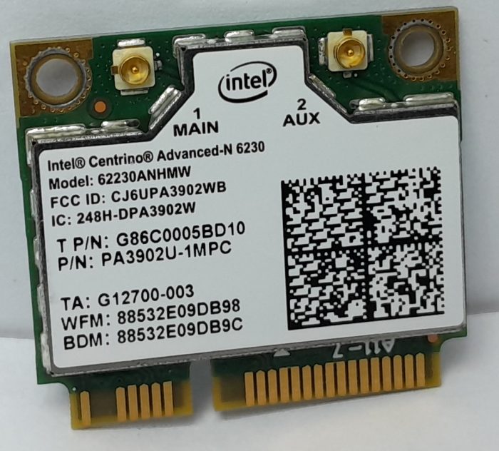 Toshiba Satelliete Pro R850-15E Network Card Intel 62230AMHMW + Screws - Image 2