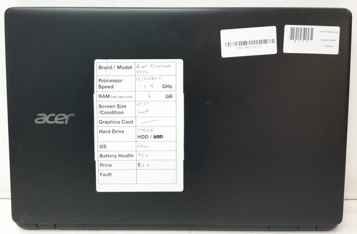 Acer Travelmate P256 Series Z5WBH - i3-4030U 1.9GHz - 4GB Ram - 15.6" - 500GB HDD - Windows 11 Pro - Image 4