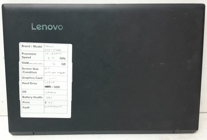 Lenovo V110-15ISK 80TL - i5-6200U 2.3GHz - 4GB Ram - 15.6" - 128GB SSD - Windows 10 Home - Image 4