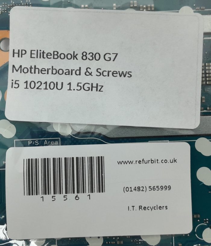 HP EliteBook 830 G7 i5-10210U 1.5GHz Motherboad + Screws - Image 3