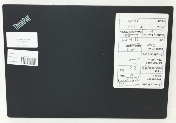 Lenovo ThinkPad T14 - AMD Ryzen 5 Pro 4650U 2.1GHz - 8GB Ram - 14" - 240 M2 SSD - Windows 11 Home - Image 4