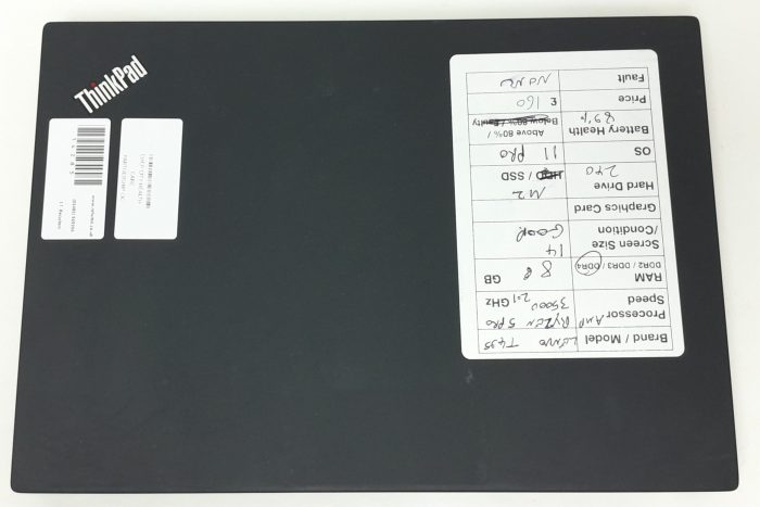 Lenovo ThinkPad T495 - AMD Ryzen 5 Pro 3500U 2.1GHz - 8GB Ram - 14" - 240 M2 SSD - Windows 11 Pro - Image 4