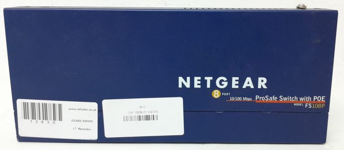 Netgear Prosafe FS108P 8 Port 10/100 Mbps Switch with PoE - Image 5