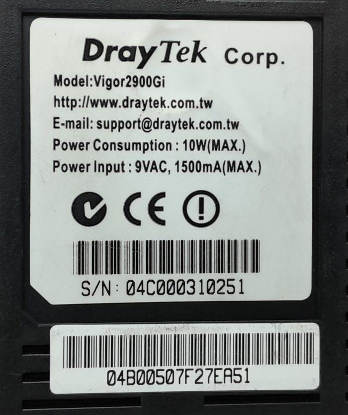 Draytek Vigor2900Gi 54 Mbps Wireless Broadband Router - Image 3