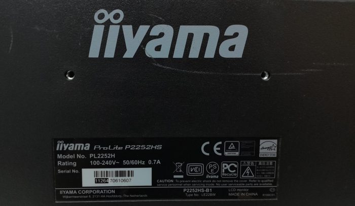 iiyama Prolite P2252HS PL2252H 22" HDMI DVI VGA LCD Monitor - Image 3