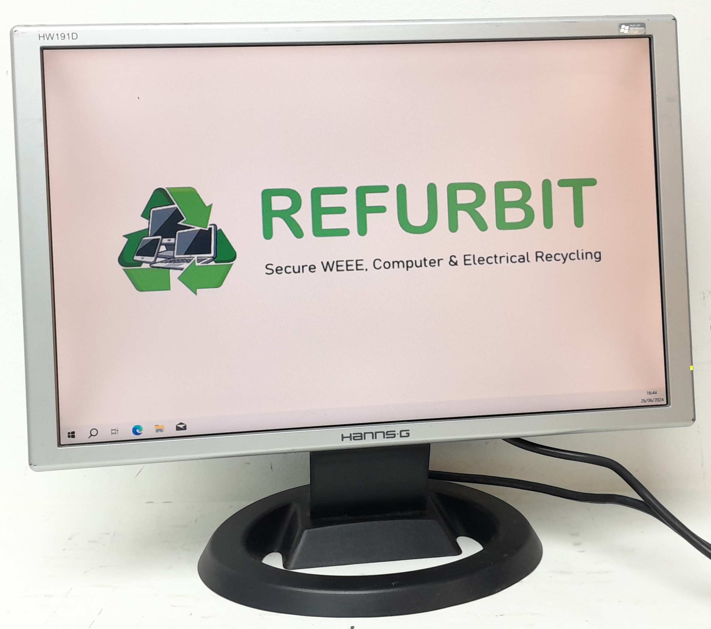 20240626_164415 Hanns.G HW191D HSG1033 19" DVI VGA LCD Monitor - Image 1