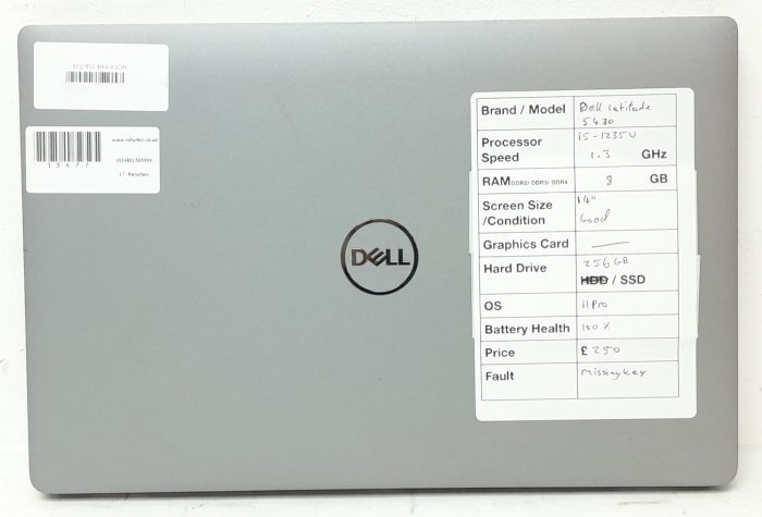 Dell Latitude 5430 - i5-1235U 1.3GHz - 8GB Ram - 14" - 256GB SSD - Windows 11 Pro - Image 4